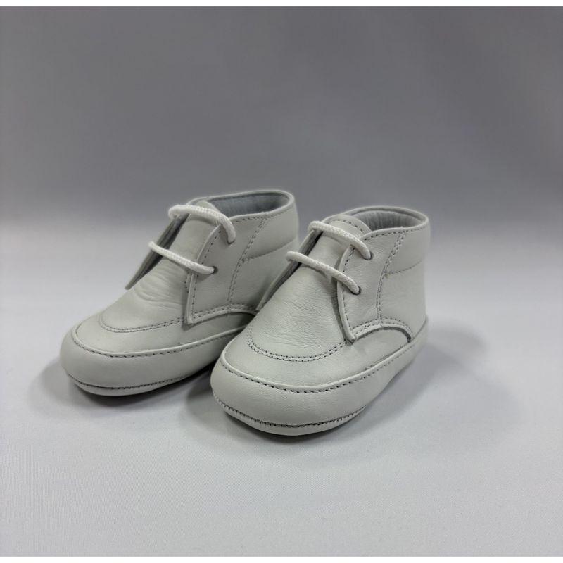 OFF WHITE LEATHER SHOE BOYS WITH LACES / 23045