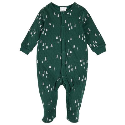 GREEN SLEEPER PINE TREE PRINT FRONT CLOSURE / 24HGL29P02B