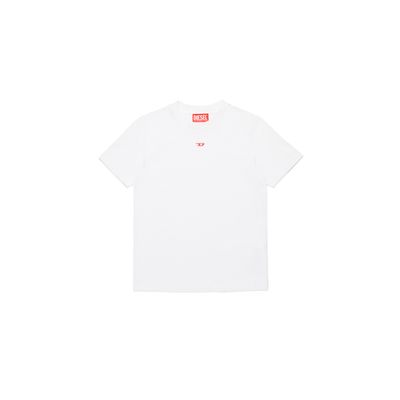 WHITE TSHIRT SHORT SLEEVE RED D LOGO / J02237-0GRAI-K100