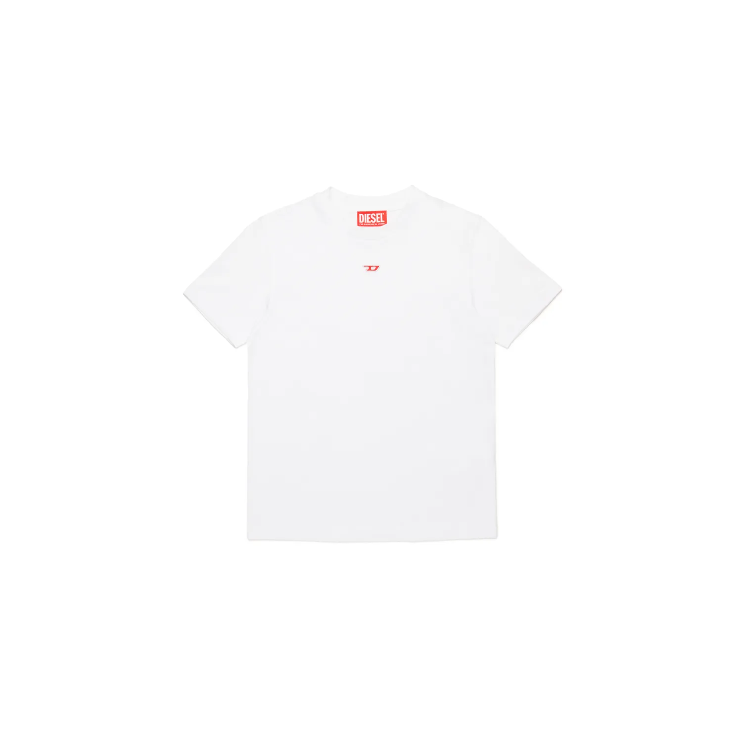WHITE TSHIRT SHORT SLEEVE RED D LOGO / J02237-0GRAI-K100