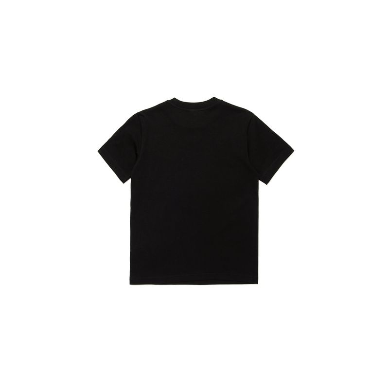 BLACK TSHIRT SHORT SLEEVE RED DSL LOGO / J02237-OGRAI-K900