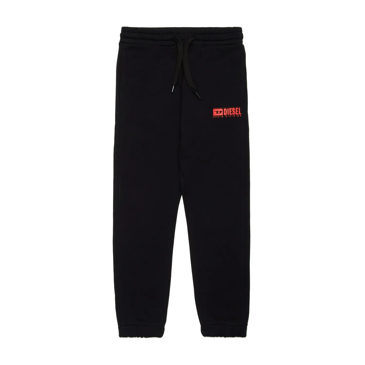 BLACK SWEATPANT RED DIESEL LOGO / J02316-K9002