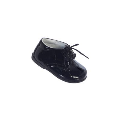 BLACK PATENT SHOE WITH LACES BOY'S / TTS307