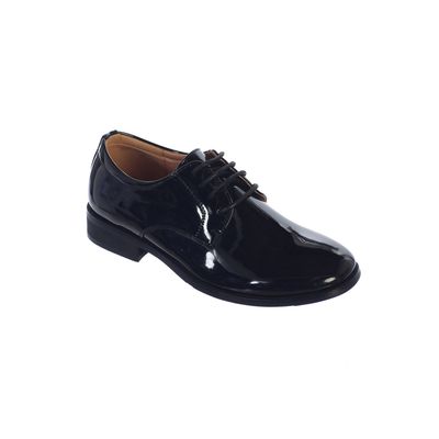 BLACK PATENT SHOE WITH LACES DRESSY BOY'S / TTS108