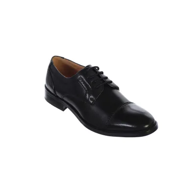BLACK SHOE WITH LACES TODDLER SIZES BOYS / TTS130