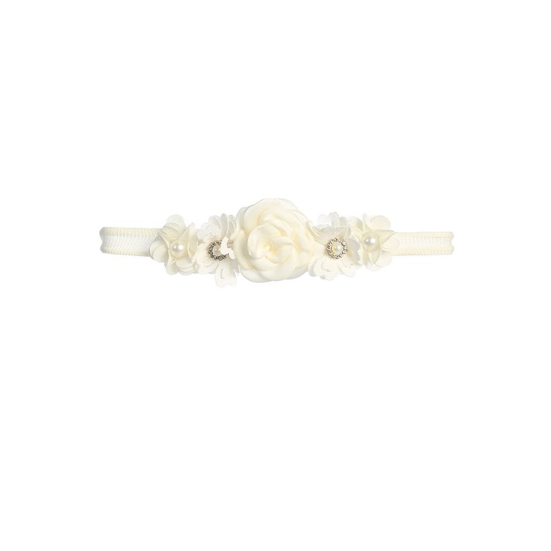 IVORY FLORAL HEADBAND SOFT BABY / 142