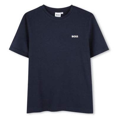 NAVY TSHIRT SHORT SLEEVE SMALL LOGO / J51619-849