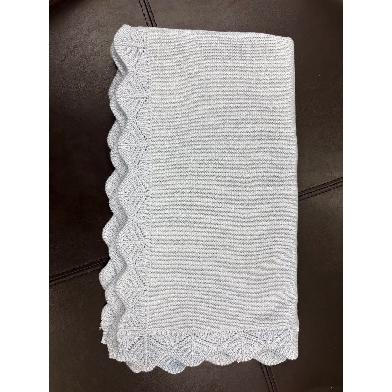 KNIT BLANKET / BLUE