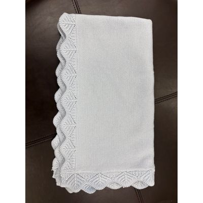 KNIT BLANKET / BLUE