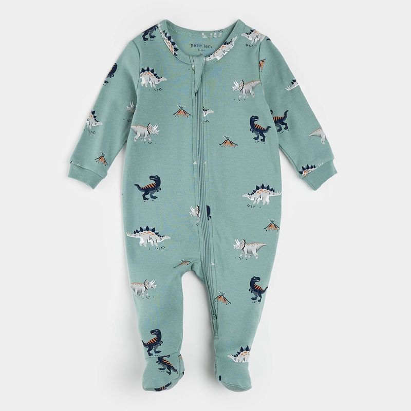 TURQUOISE SLEEPER DIANSOUR PRINT 2 WAY ZIPPER / 25SRS15P05B