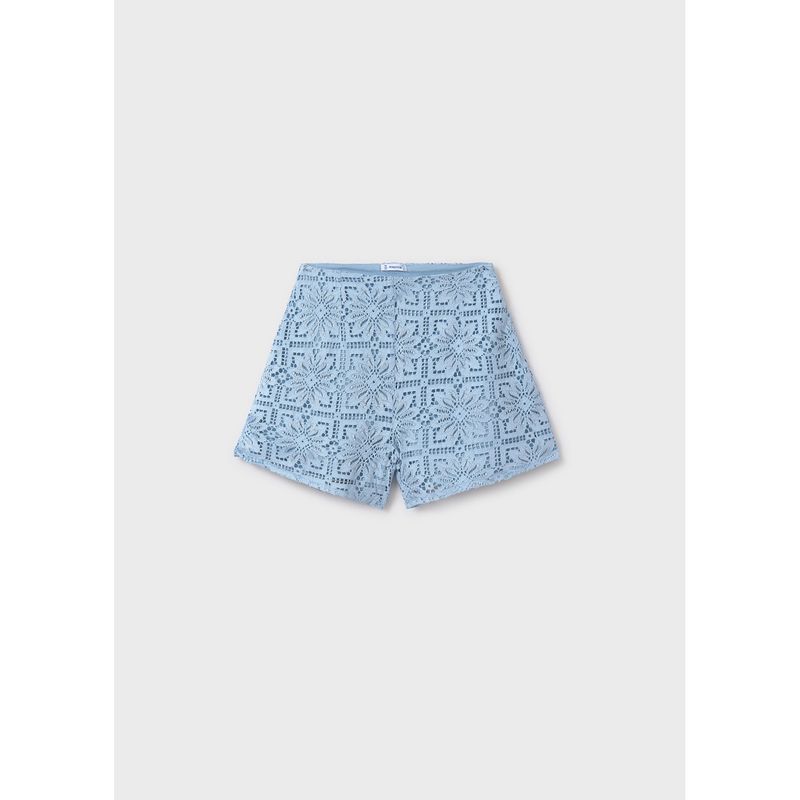LIGHT BLUE LACE SHORTS / 6213-46