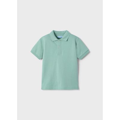 PALE GREEN POLO TOP SHORT SLEEVE BASIC / 150-011