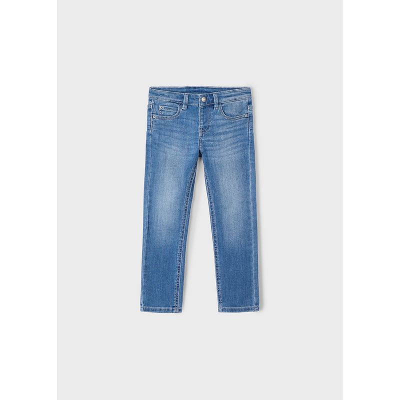 MEDIUM BLUE DENIM PANT SLIM FIT BASIC / 515-84