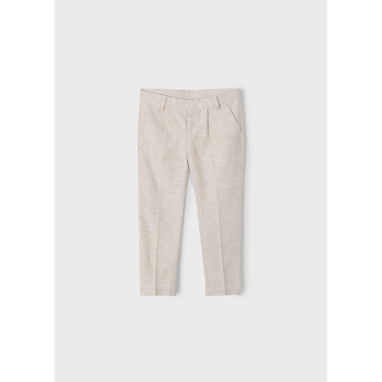 BEIGE LINEN DRESS PANT CHINO TAILORING / 3563-053