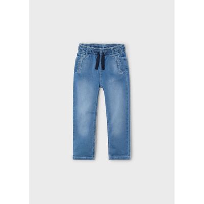 MEDIUM BLUE DENIN JOGGER PANT ELASTIC WAIST / 3564-097