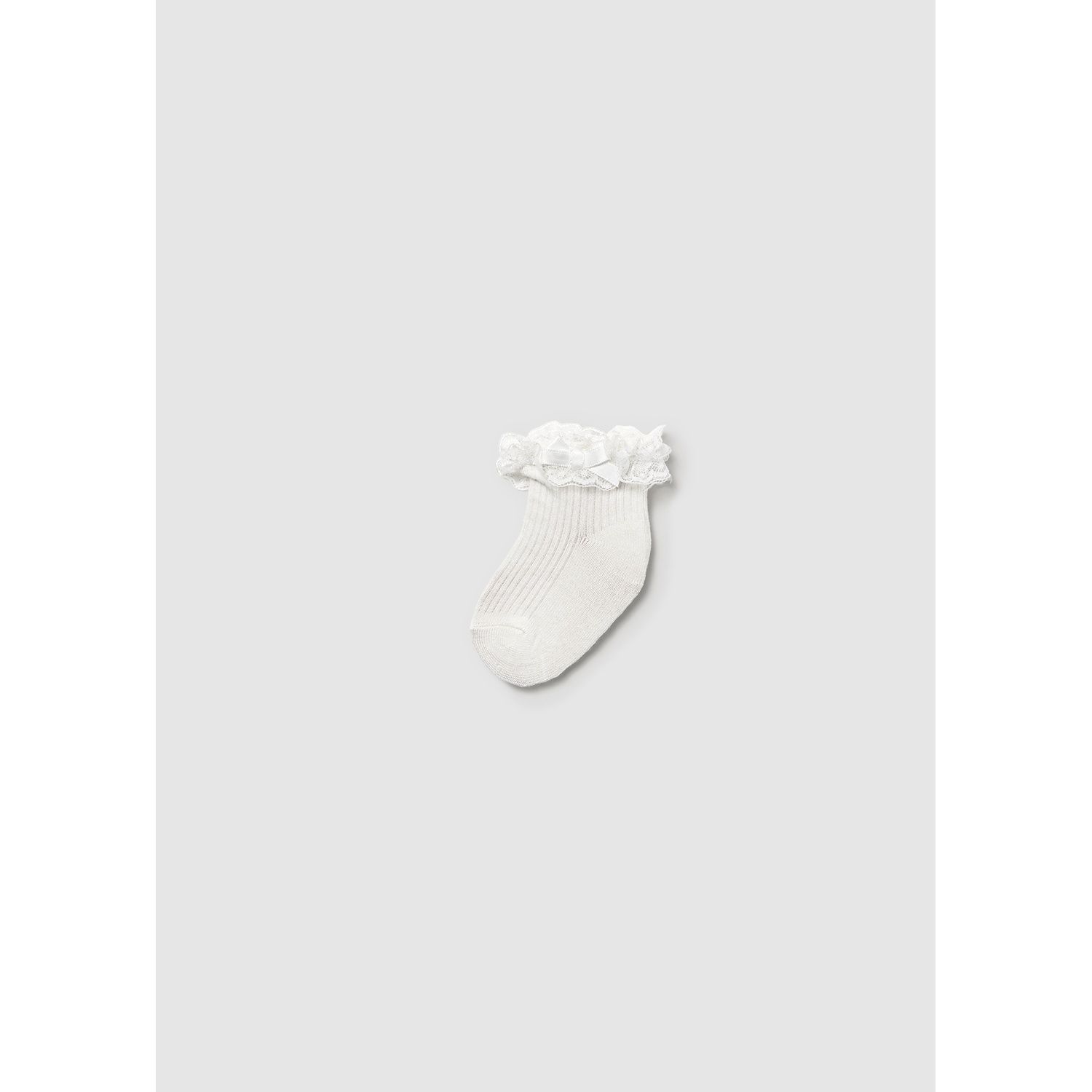 IVORY DRESSY SOCKS LACE TRIM / 9868-076