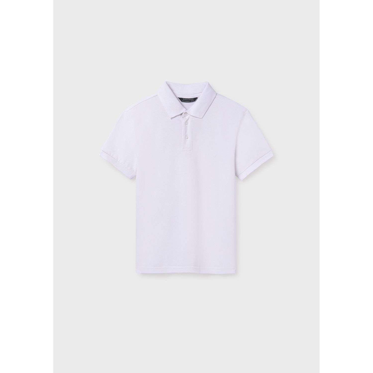 WHITE POLO TOP BASIC SHORT SLEEVE / 890-078