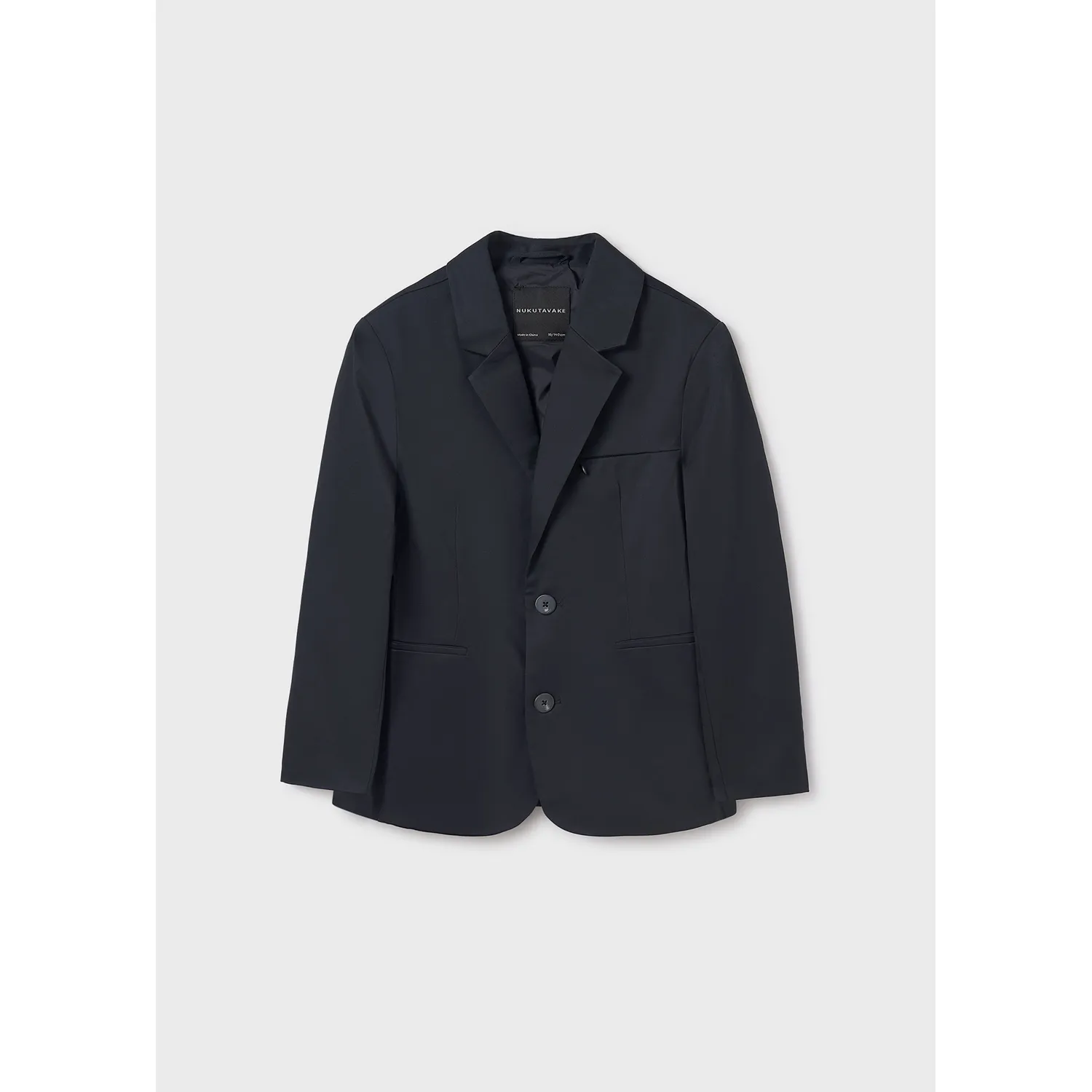 BLACK JACKET COTTON ZIP POCKET / 6484-065