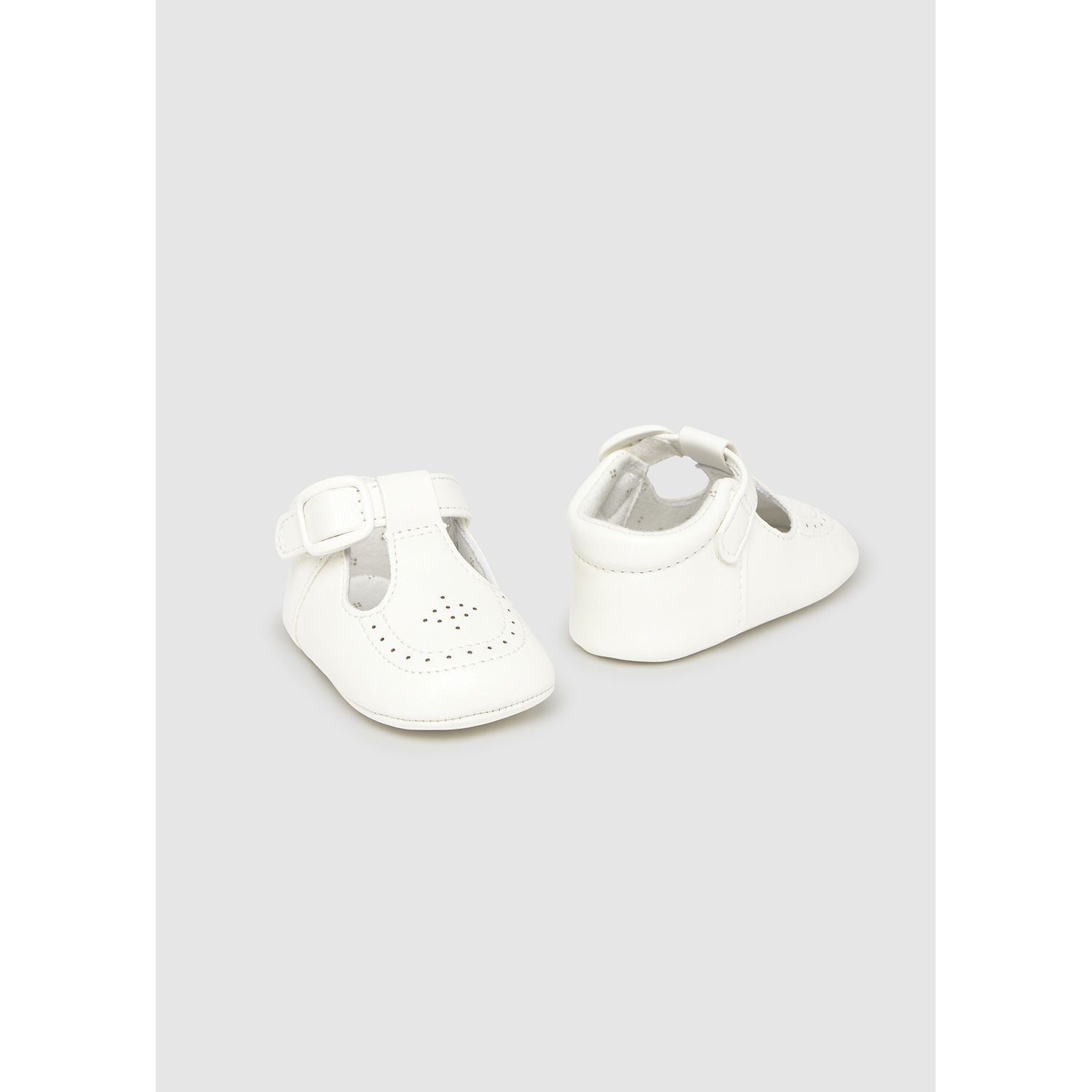 OFF WHITE SHOE BOYS PINHOLE TRIM / 9893-060
