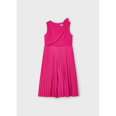 FUSCHIA PLEATED JUMPSUIT SHORT / 3872-010