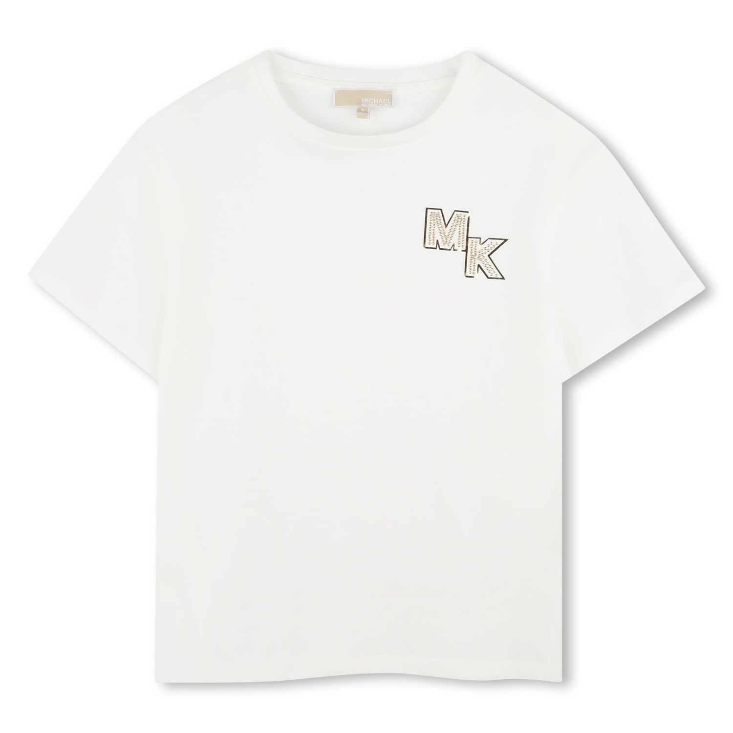 OFF WHITE TSHIRT GOLD MK LOGO SHORT SLEEVE / R30317-117
