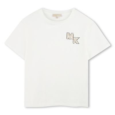 OFF WHITE TSHIRT GOLD MK LOGO SHORT SLEEVE / R30317-117