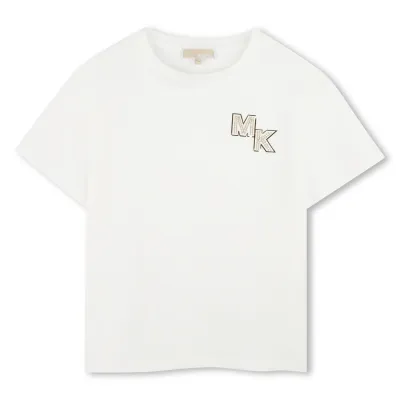 OFF WHITE TSHIRT GOLD MK LOGO SHORT SLEEVE / R30317-117