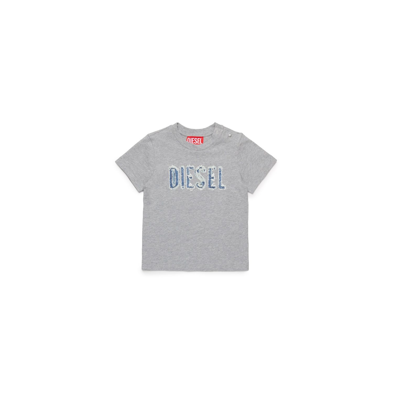 GREY TSHIRT SHORT SLEEVE DIESEL PRINT / K00615-K963