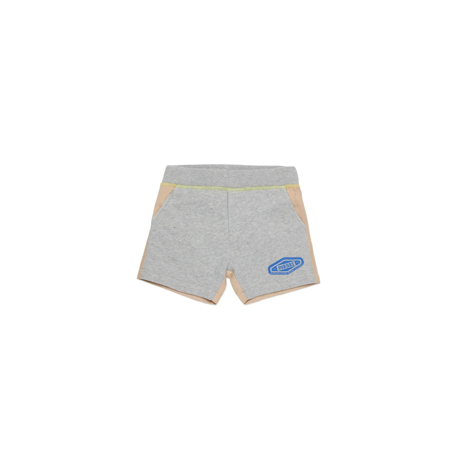 GREY & TAN SHORTS KNIT FRONT REGULAR BACK / K00605-K963