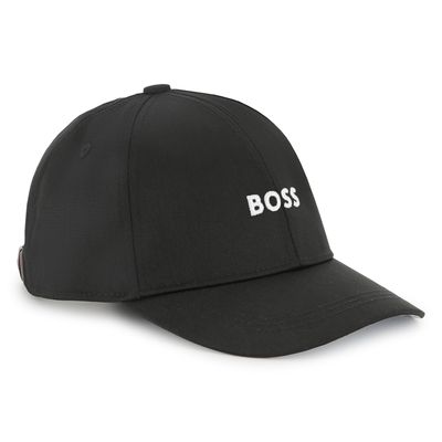 BLACK BASEBALL CAP WHITE LOGO / J51685-09B