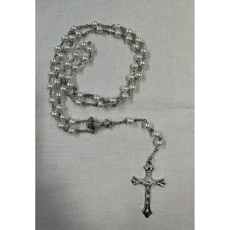 LARGE PEARL ROSARY / WHITE LARGE PEARL ROSARY / WHITE