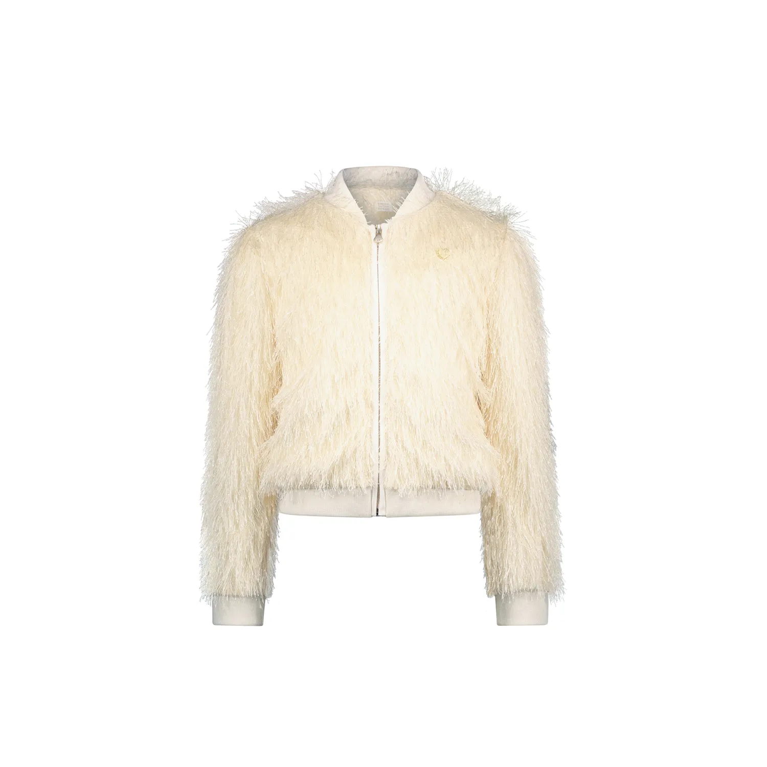 CREAM FUZZY BOMBER JACKET / C411-5110-012 CREAM FUZZY BOMBER JACKET / C411-5110-012