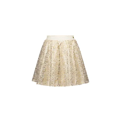 CREAM GOLD SEQUIN TULLE SKIRT / C411-5718-413 CREAM GOLD SEQUIN TULLE SKIRT / C411-5718-413