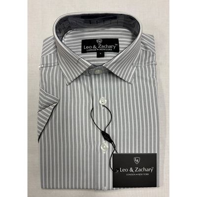 GREY/WHITE SANTORINI STRIPES SHIRT / 5987