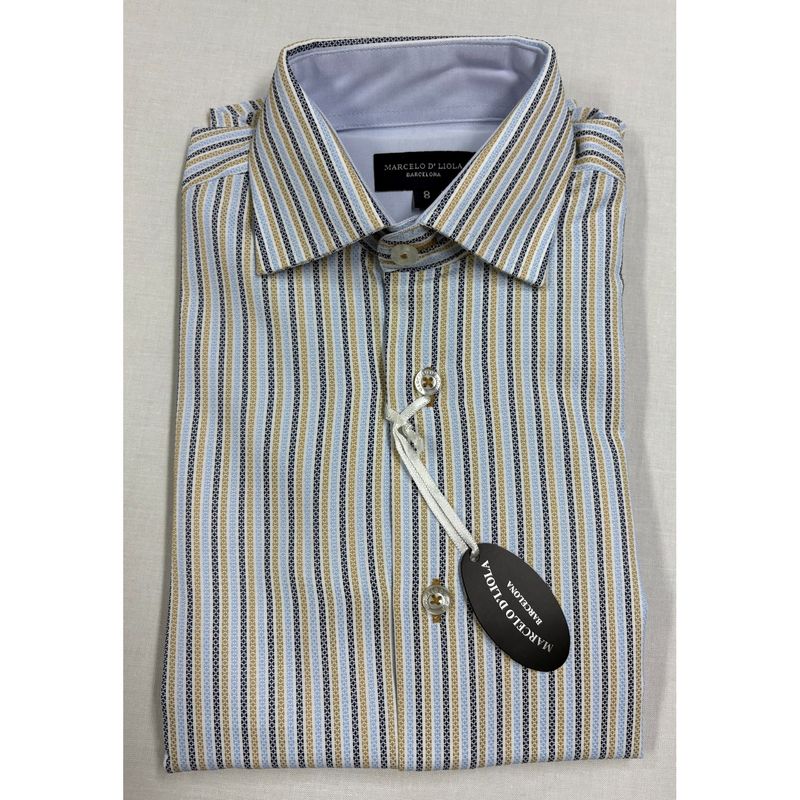 STRIPED SHIRT BLUE NAVY YELLOW / 50010 STRIPED SHIRT BLUE NAVY YELLOW / 50010