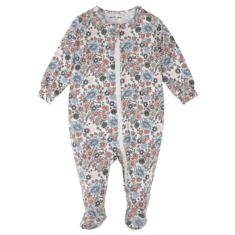OFF WHITE SLEEPER FLORAL PRINT 2 WAY ZIPPER / 25SAS19P01B