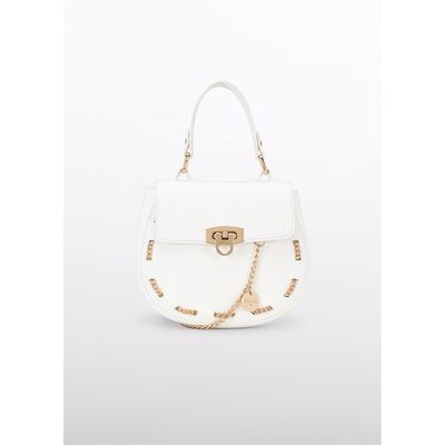 CREAM CHAIN DETAIL HANDBAG / 5455-050