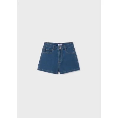 MID BLUE DENIN SHORTS BASIC / 235-040