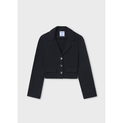 BLACK JACKET 3 BUTTON CLOSURE / 6404-087