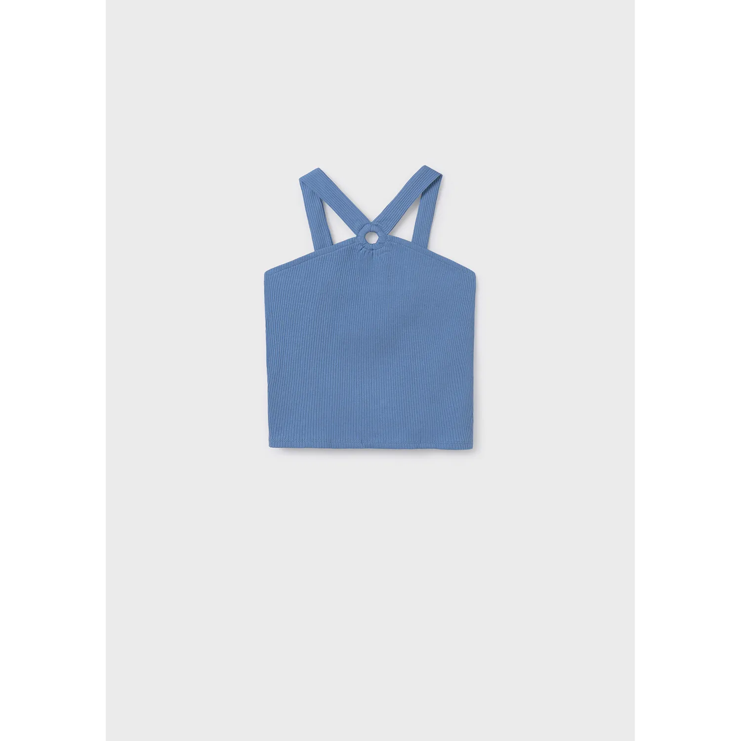 OCEAN BLUE HALTER TANK TOP KNIT / 6035-016
