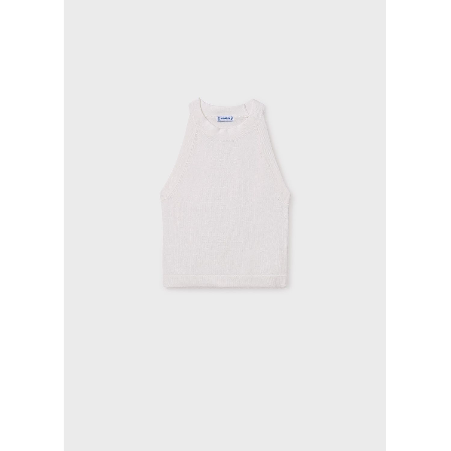 OF WHITE KNIT TOP SLEEVELESS / 6041-034