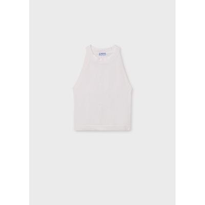 OF WHITE KNIT TOP SLEEVELESS / 6041-034