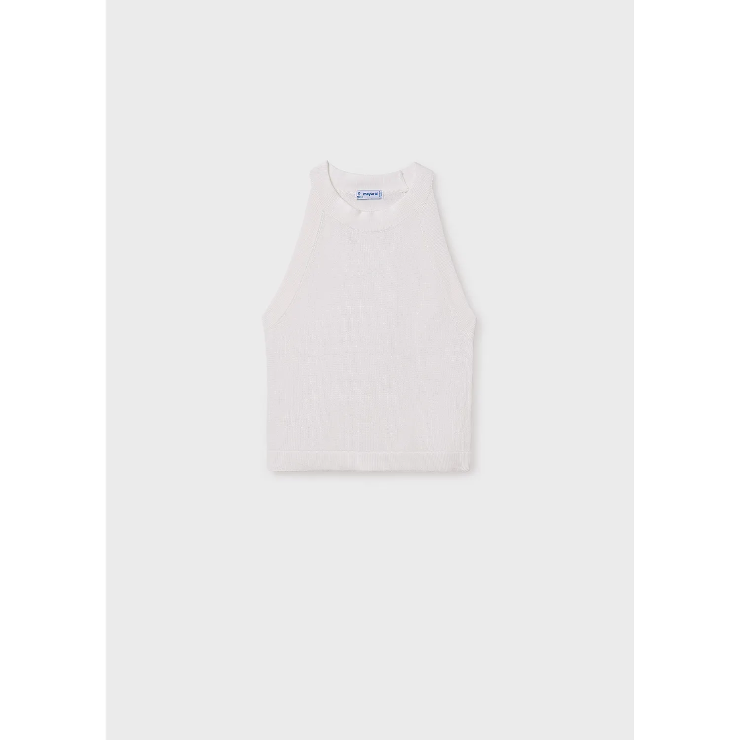 OF WHITE KNIT TOP SLEEVELESS / 6041-034