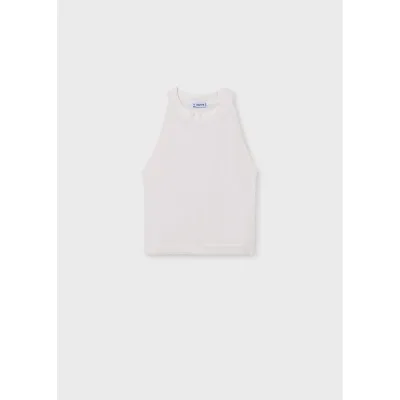 OF WHITE KNIT TOP SLEEVELESS / 6041-034