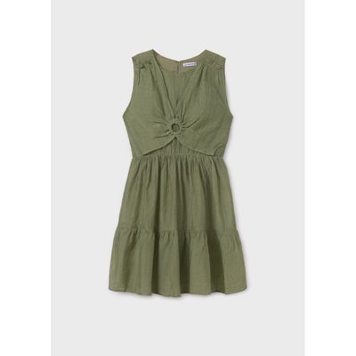 MOSS GREEN DRESS FRONT PANEL / 6990-029
