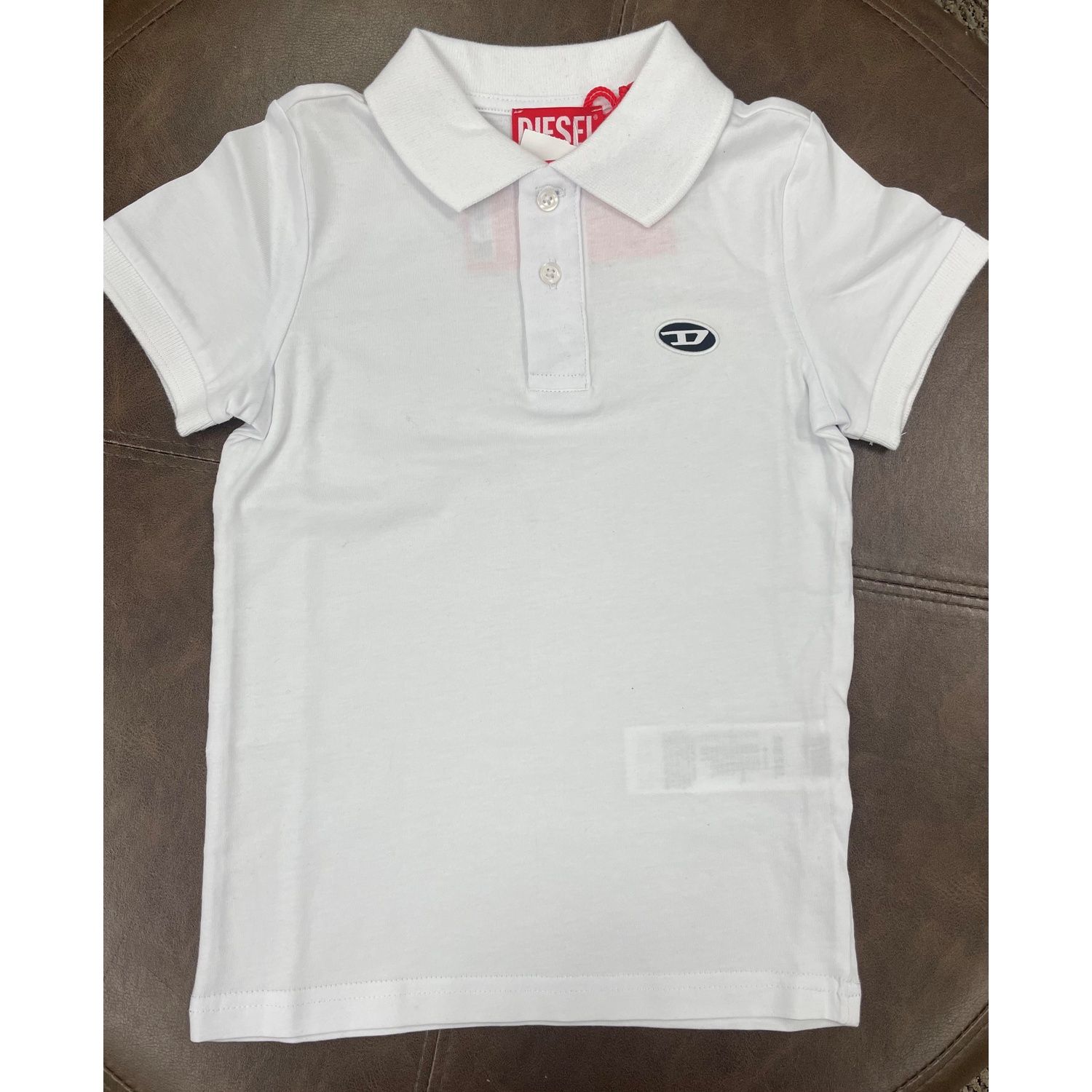 WHITE POLO TSHIRT SHORT SLEEVE JERSEY / J02018-K100