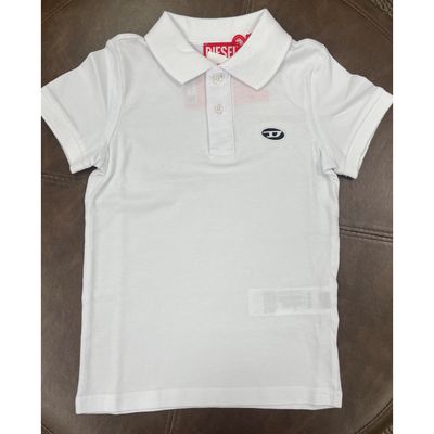 WHITE POLO TSHIRT SHORT SLEEVE JERSEY / J02018-K100