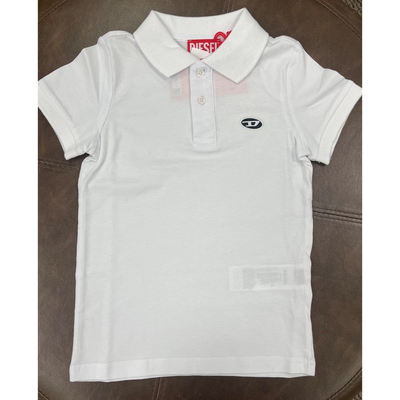 WHITE POLO TSHIRT SHORT SLEEVE JERSEY / J02018-K100