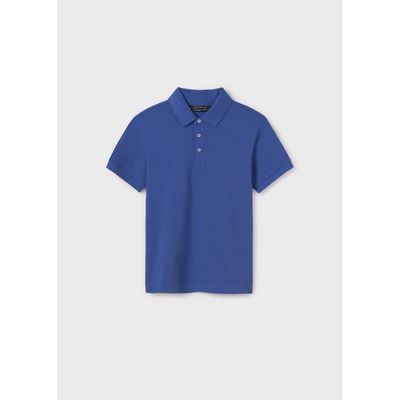 BLUE POLO TOP SHORT SLEEVE BASIC / 890-077