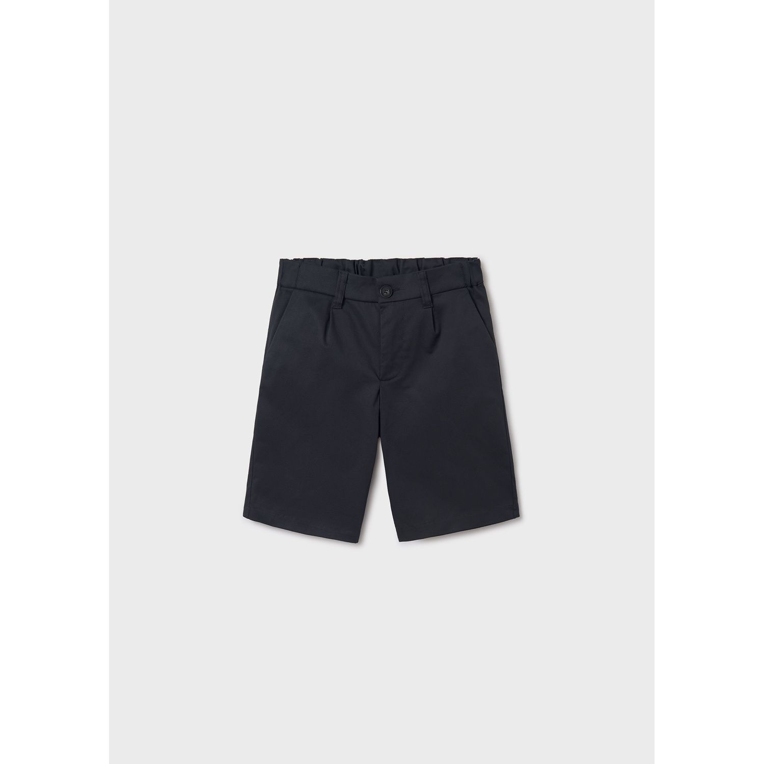 BLACK BERMUDA SHORT SLIM FIT ZIP POCKET / 6201-065